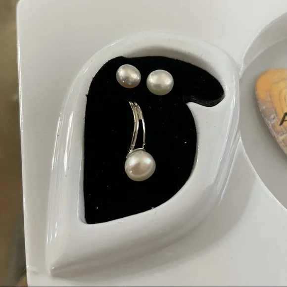 Chasteness Fortune Pearl fortune jewelry set necklace earrings and ring - Picture 7 of 17